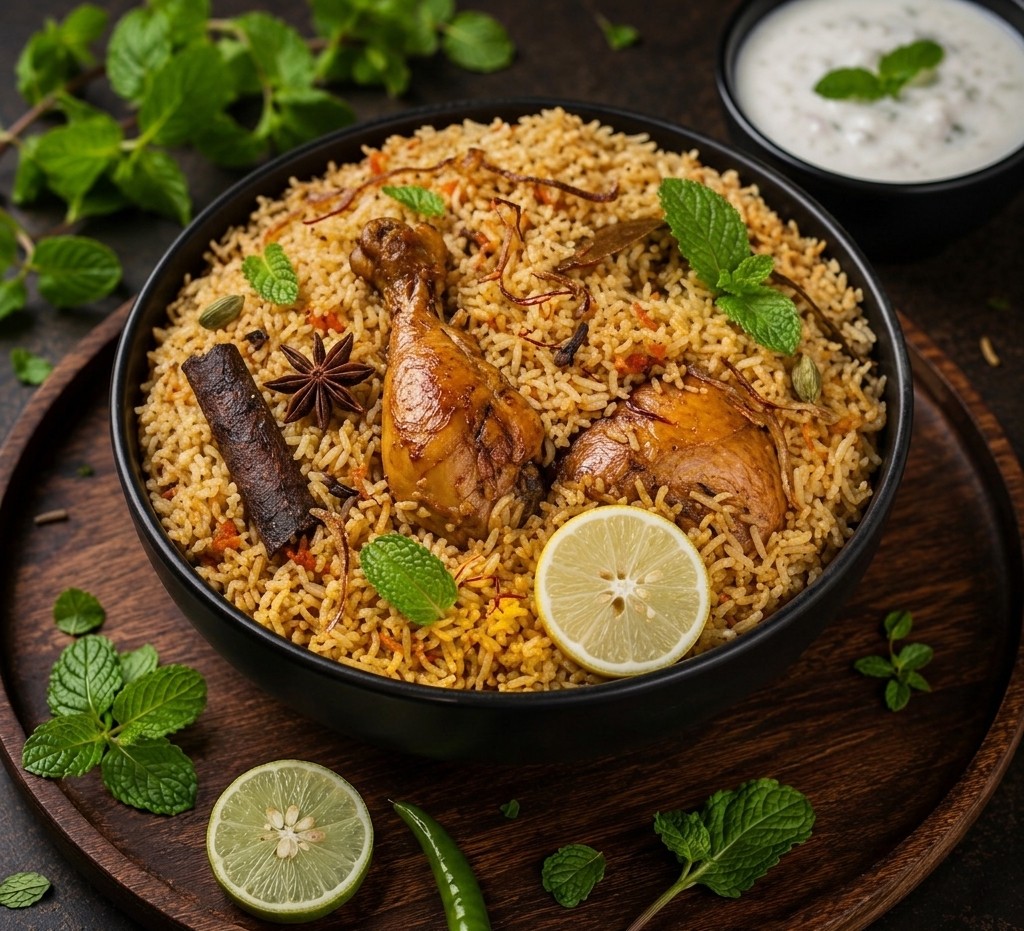 Hyderabadi Chicken Biryani